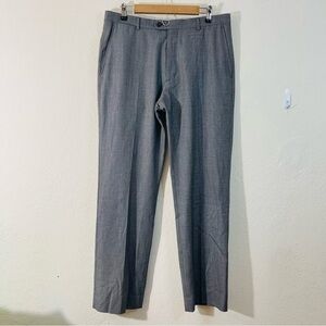 Banana Republic 100% Wool High Rise Dress Pants Men Size 34 Black/White Pockets